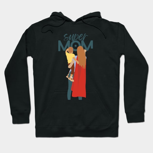 My mom is a super hero Hoodie by Magitasy